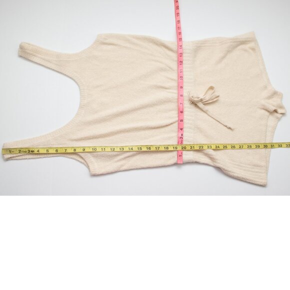 Spiritual Gangster Serenity Romper Chenille-Like Plush Cozy Scoop Ivory Medium - Picture 6 of 7